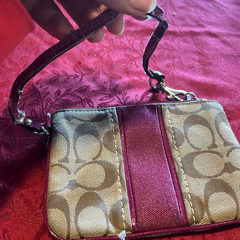 Vintage coach wristlet
